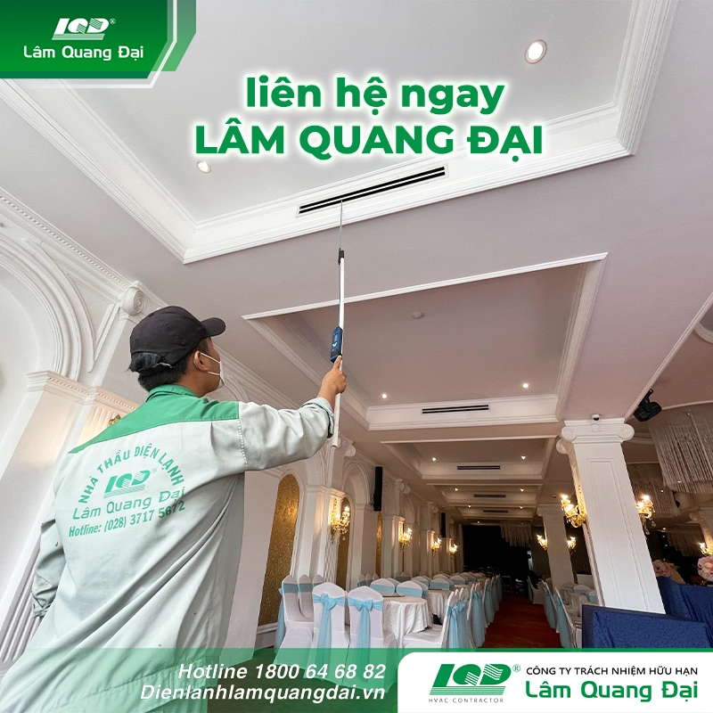 Lâm Quang Đại xử lí máy lạnh bị báo lỗi