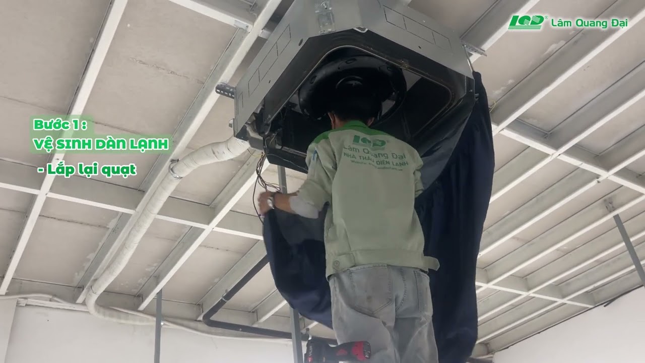 Dịch vụ vệ sinh máy lạnh âm trần